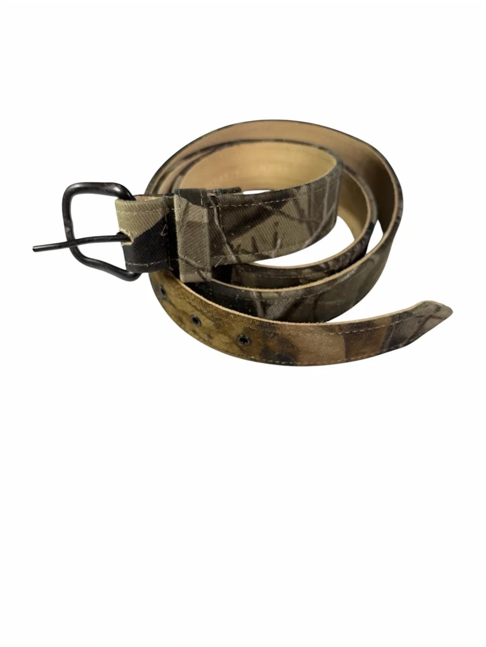 Genuine Leather made in Dominican Republic Green Camo Men's Belt -Size 40-48